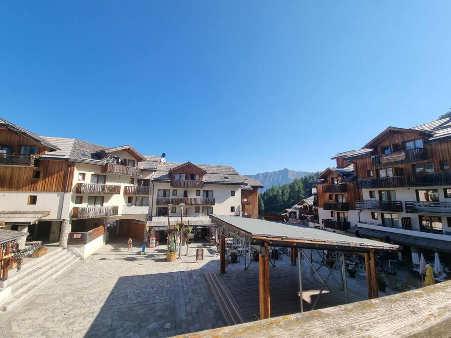 Ferienwohnung T2 + Coin Montagne - Wifi/Piscine - Les Orres 1800 Exterior foto
