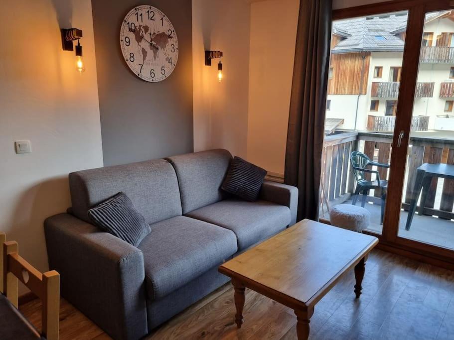 Ferienwohnung T2 + Coin Montagne - Wifi/Piscine - Les Orres 1800 Exterior foto
