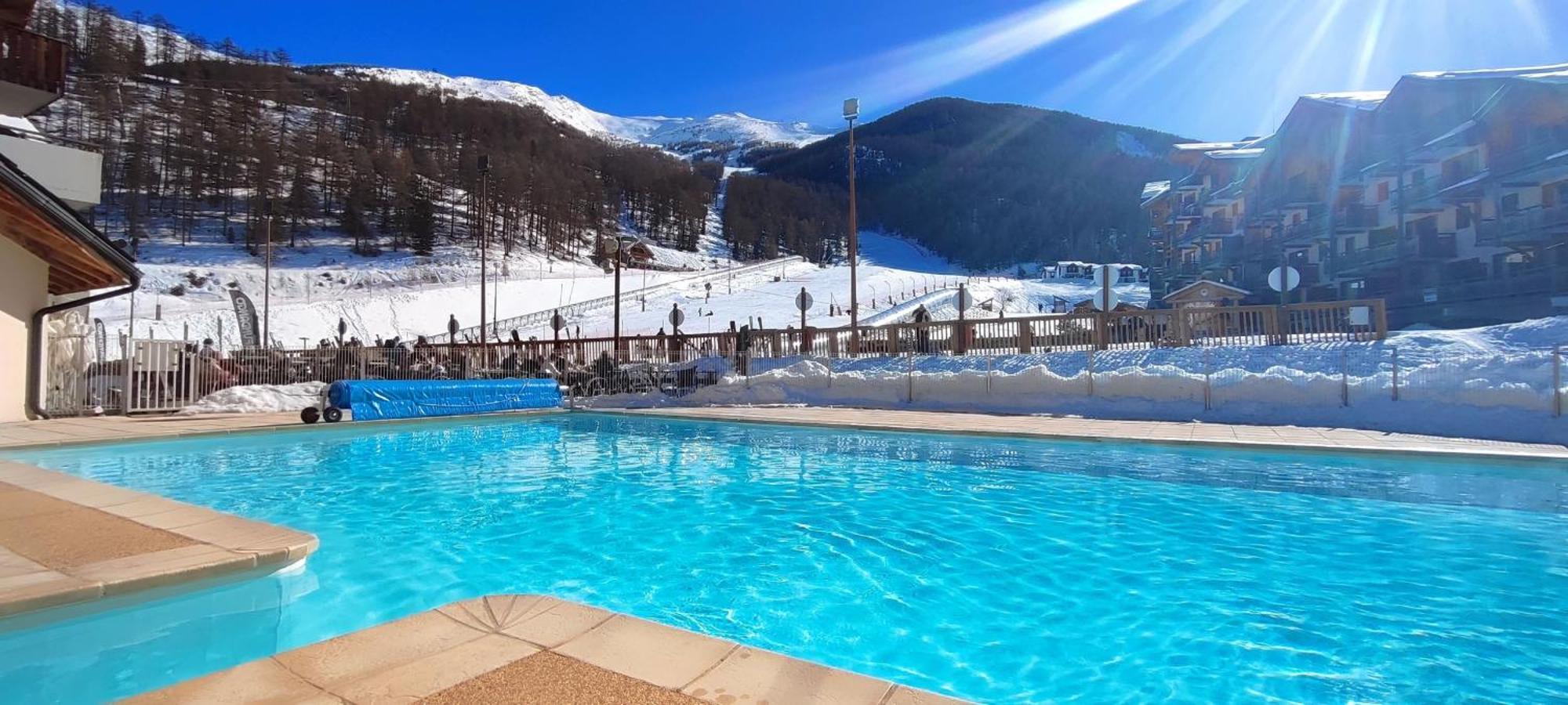 Ferienwohnung T2 + Coin Montagne - Wifi/Piscine - Les Orres 1800 Exterior foto